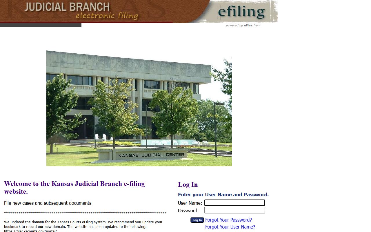 Thomas County court dockets and Kansas eFlex e-filing
