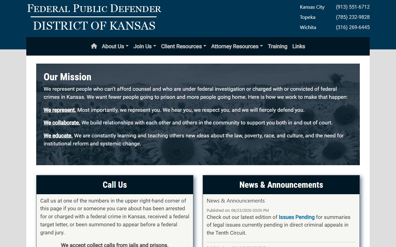 Thomas County criminal court records federal defender distinction
