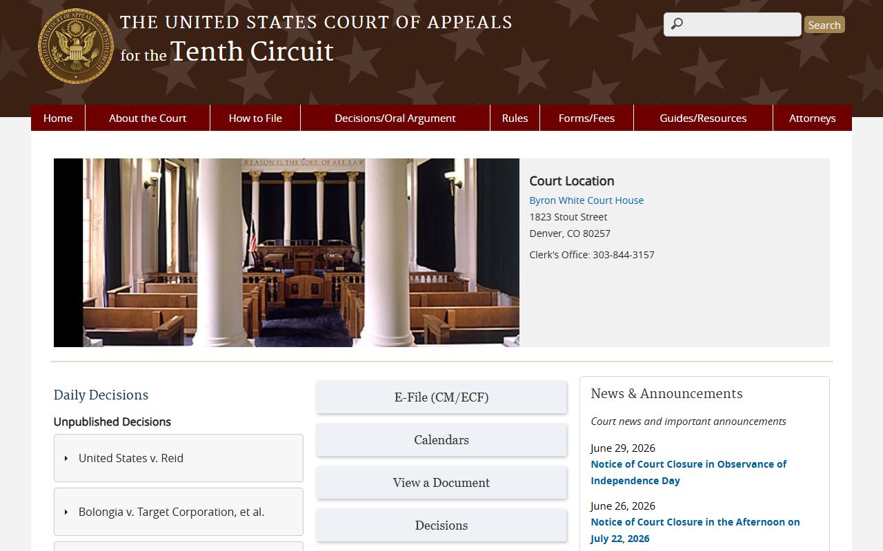 Thomas County District Court records distinguished from Tenth Circuit federal appeals