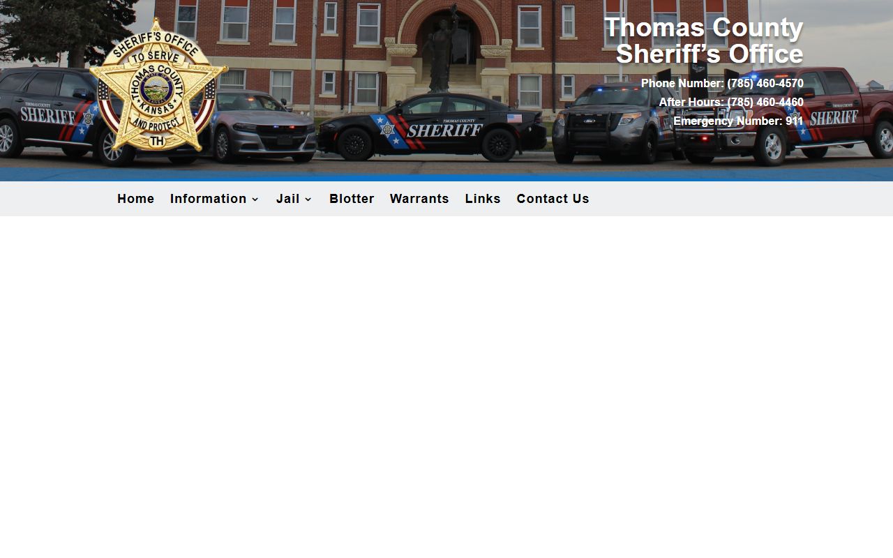 Thomas County inmate intake report access