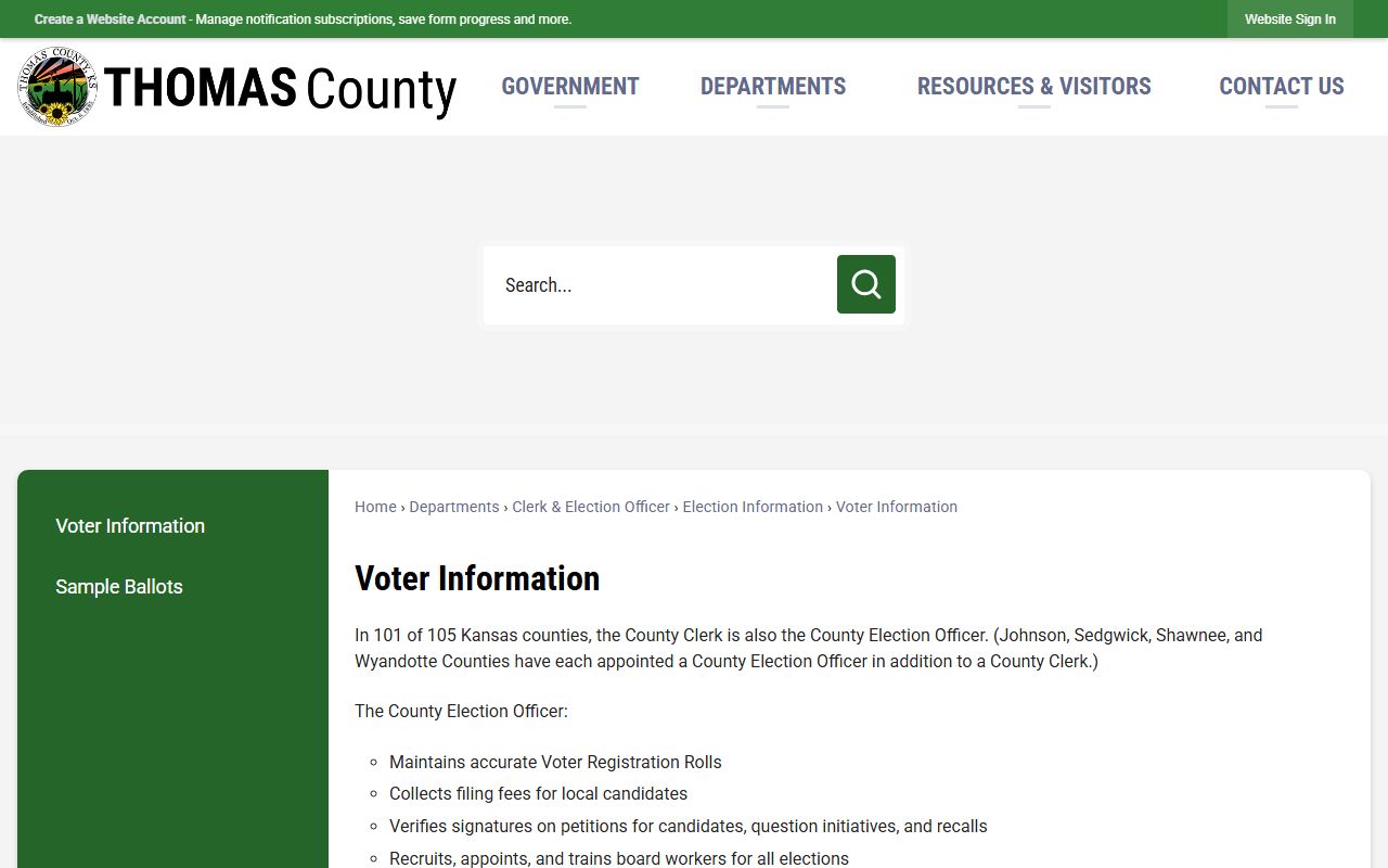 Thomas County marriage records county clerk context