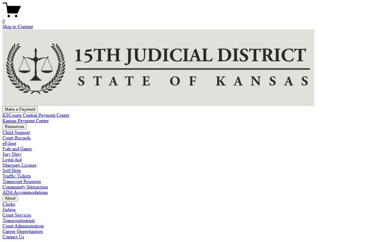 Thomas County traffic court records 15th Judicial District ticket instructions